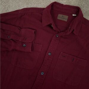 Vintage Woolrich Mens Chamois Flannel Heavy Cotton Shirt Red Men's XL Button Up